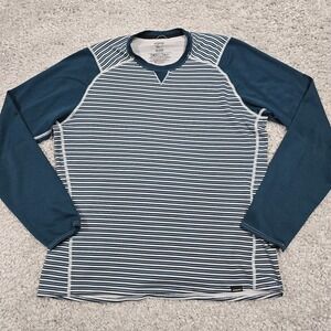 Patagonia Mens Shirt‎ Blue L Capilene 3 Midweight Baselayer Hiking Outdoor